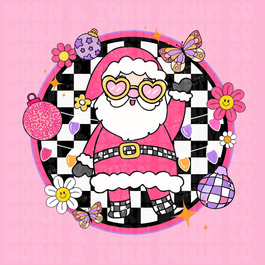 Retro Santa — PNG