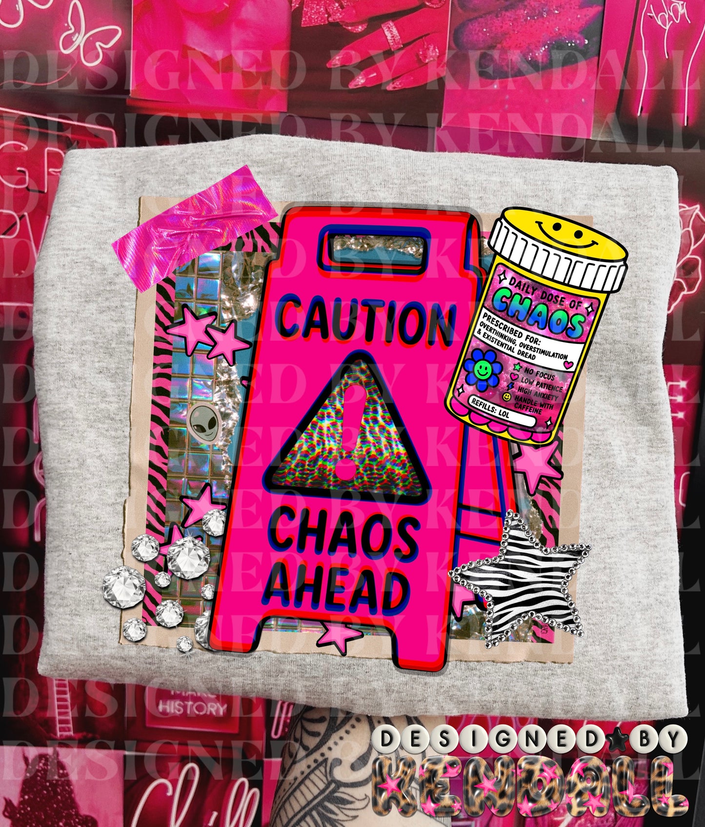 caution chaos ahead png