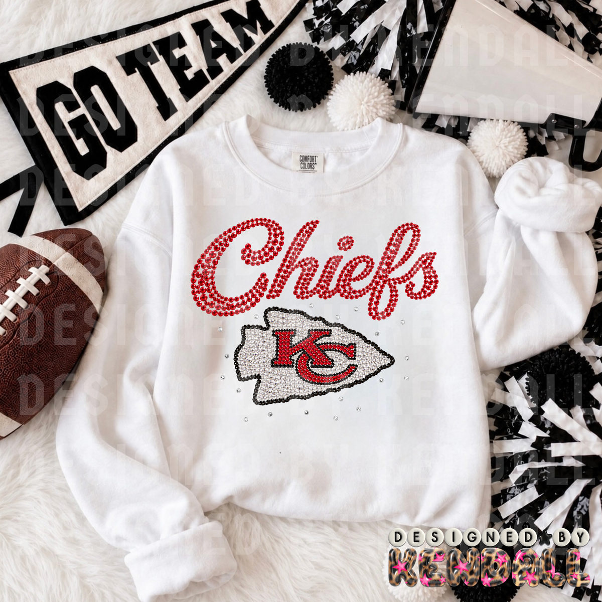 chiefs rhinestones