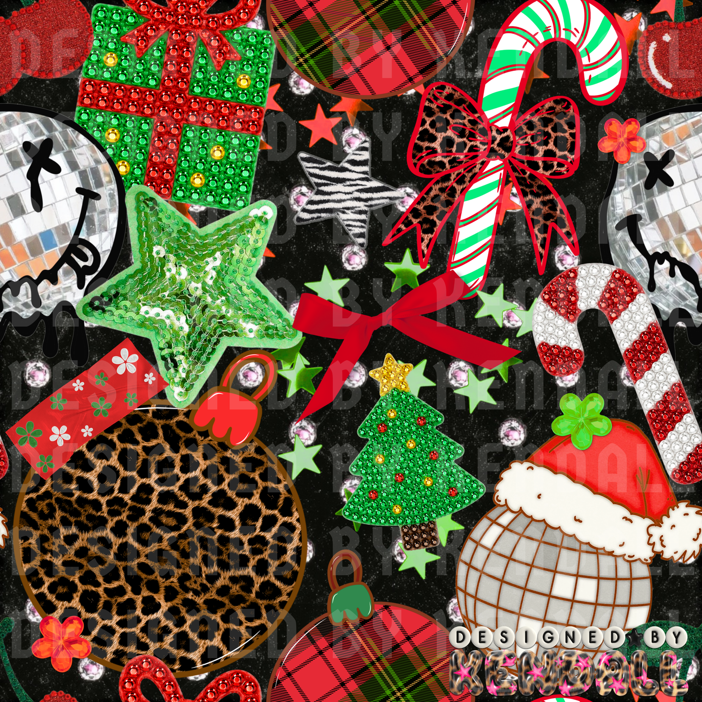 Christmas scrapbook rhinestones