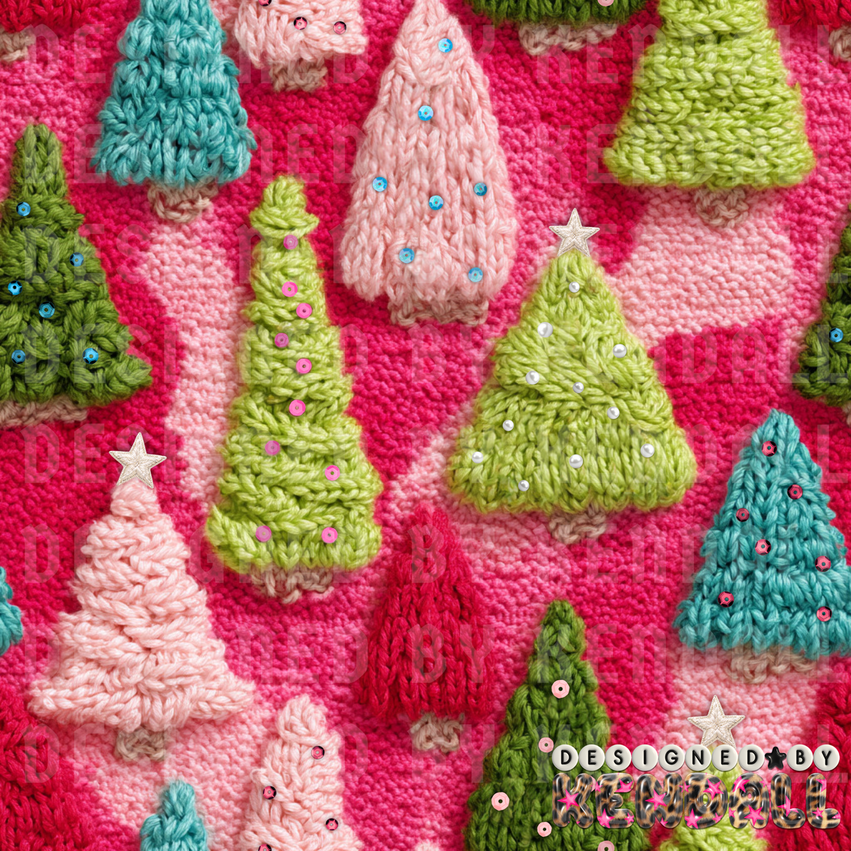 Knitmas trees