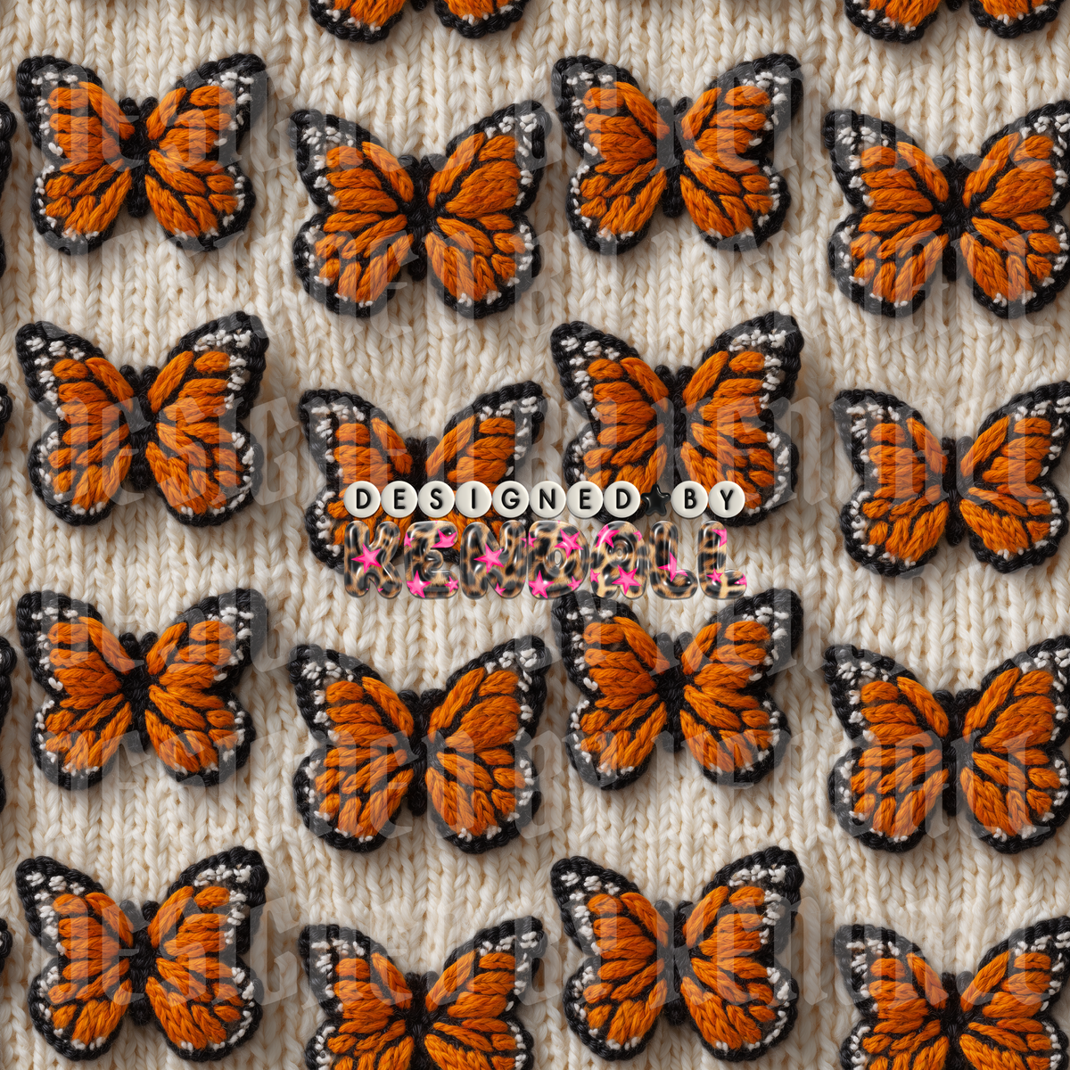 butterfly embroidery