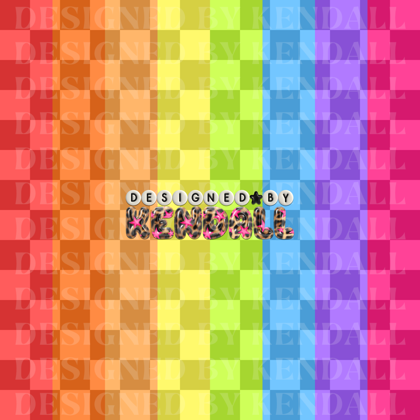 rainbow checks
