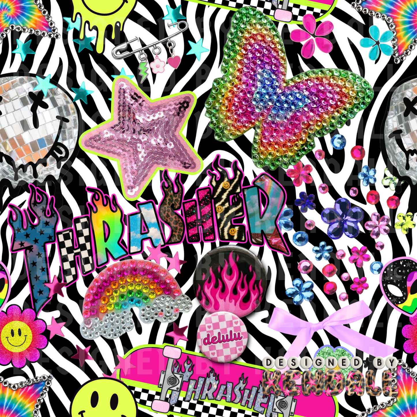 Thrash & Flash Zebra