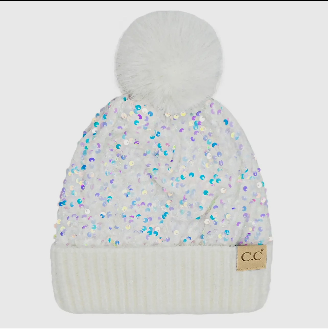 Sequin Pom Beanies ✨