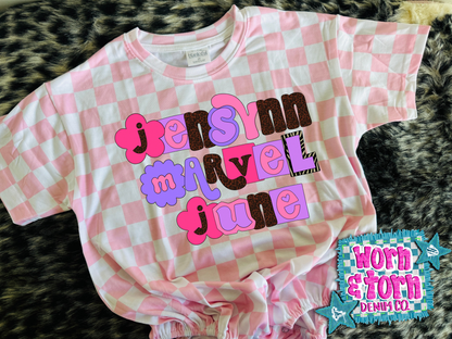 Custom Name Tees / Bubbles (read description)