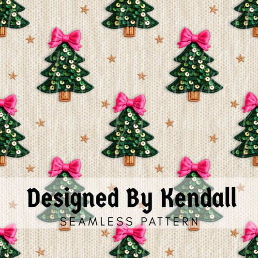 Embroidery Sequin Trees