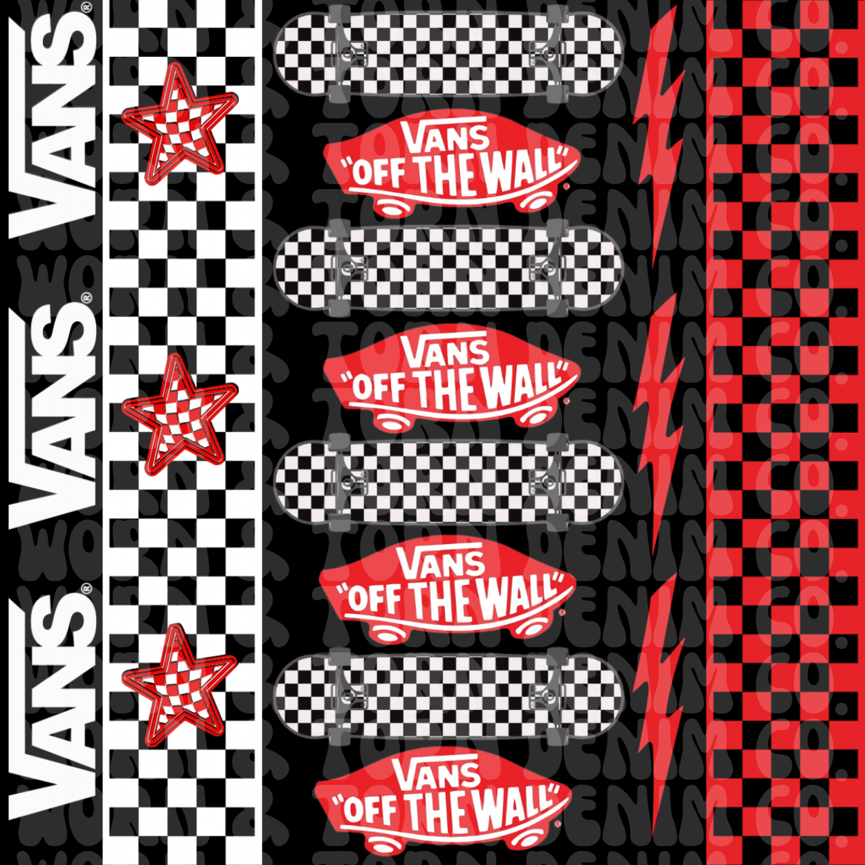 Vans Bro Red/Black — SEAMLESS