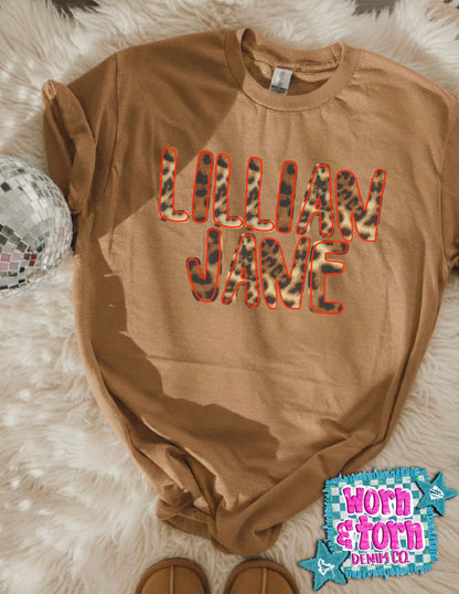Custom Name Tees / Bubbles (read description)