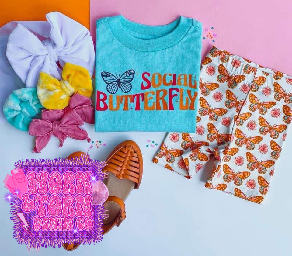 4T Butterfly Biker Shorts 🦋