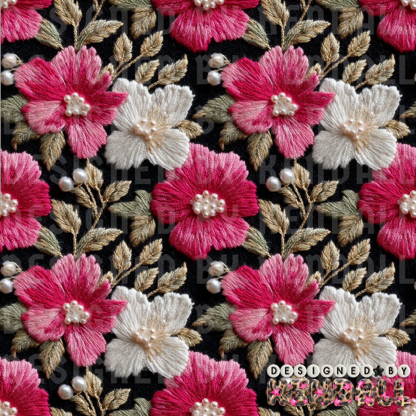 Embroidery floral