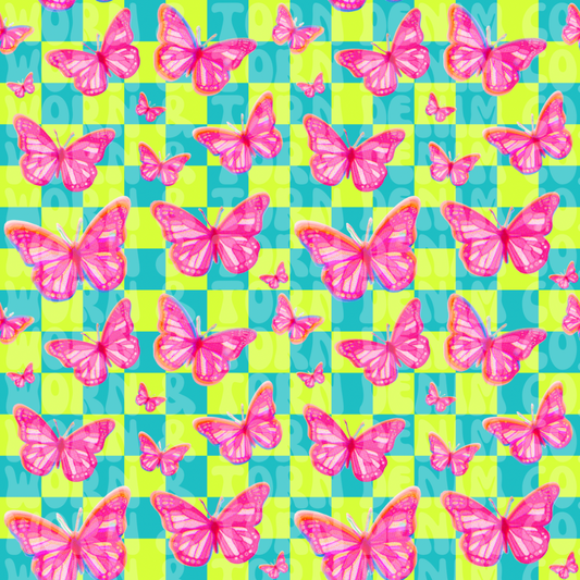 Neon Butterflies — SEAMLESS