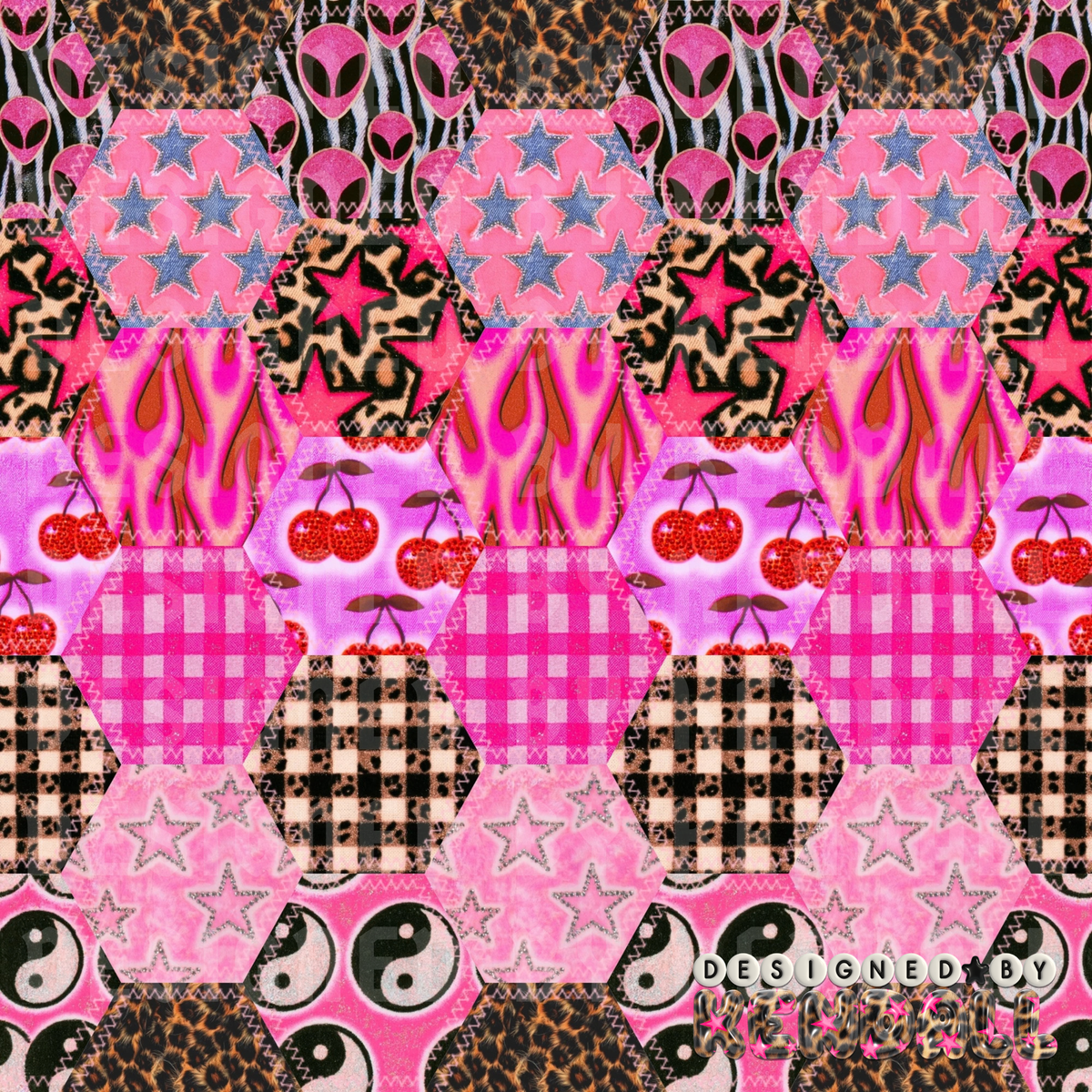 chaos girly patchwork