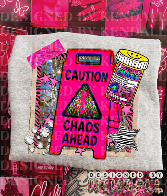caution chaos ahead png