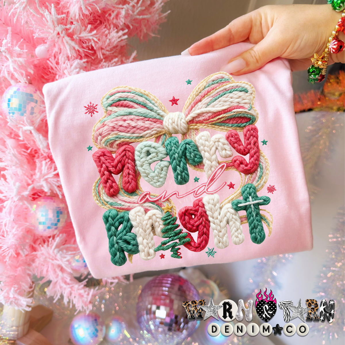 merry & bright knitted
