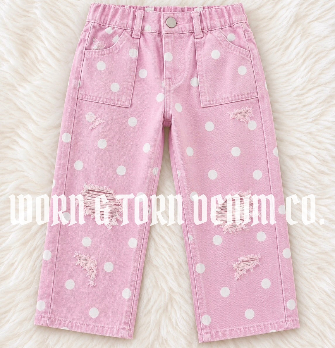 pink polka dots