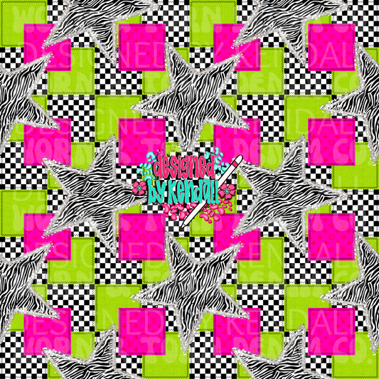 Zebra Stars Patchwork