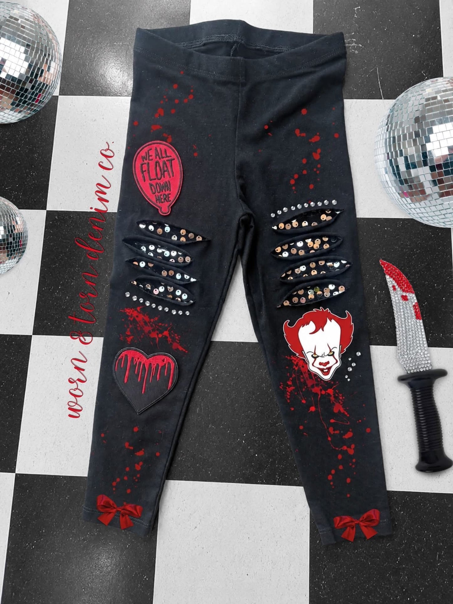 Slashed & Shredded Leggings (READ DESCRIPTION BEFORE ORDERING)
