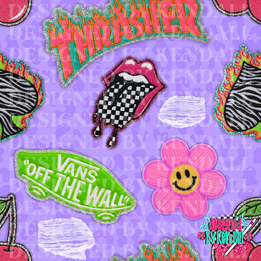 patches purple leopard