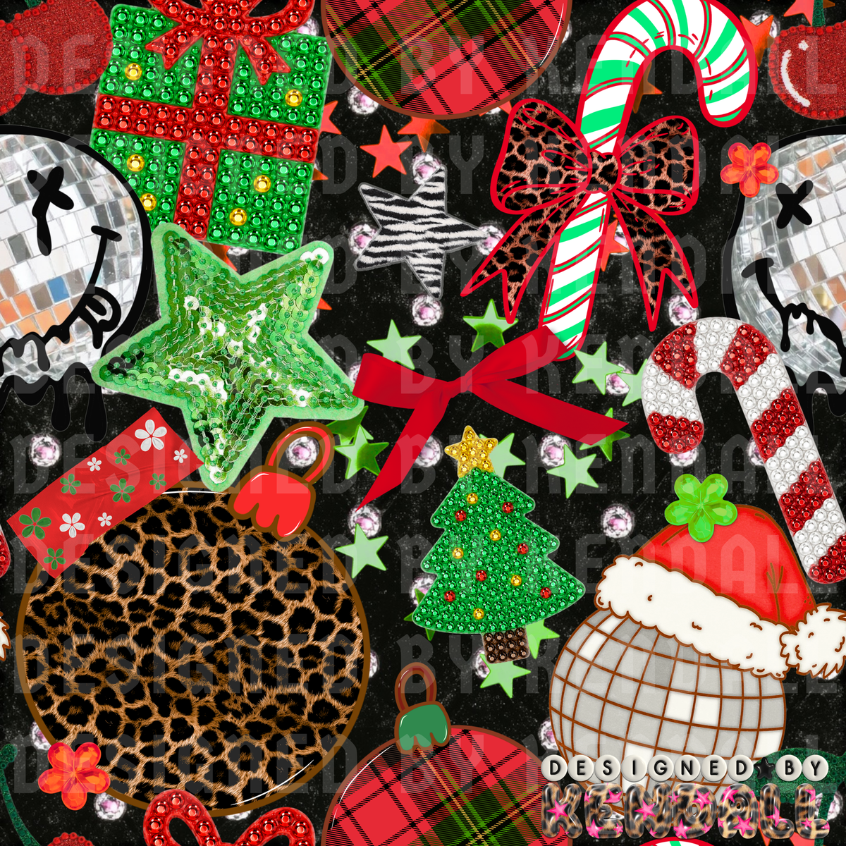 Christmas scrapbook rhinestones
