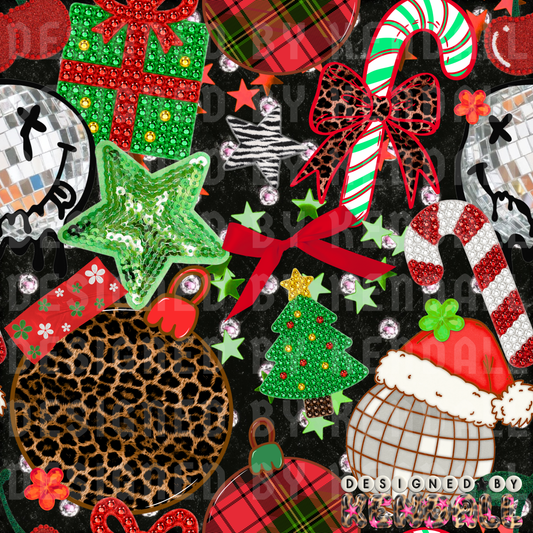 Christmas scrapbook rhinestones