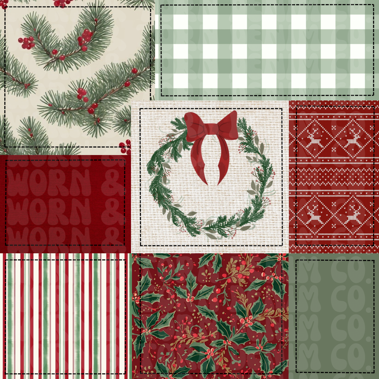 Classic Christmas Patchwork — SEAMLESS