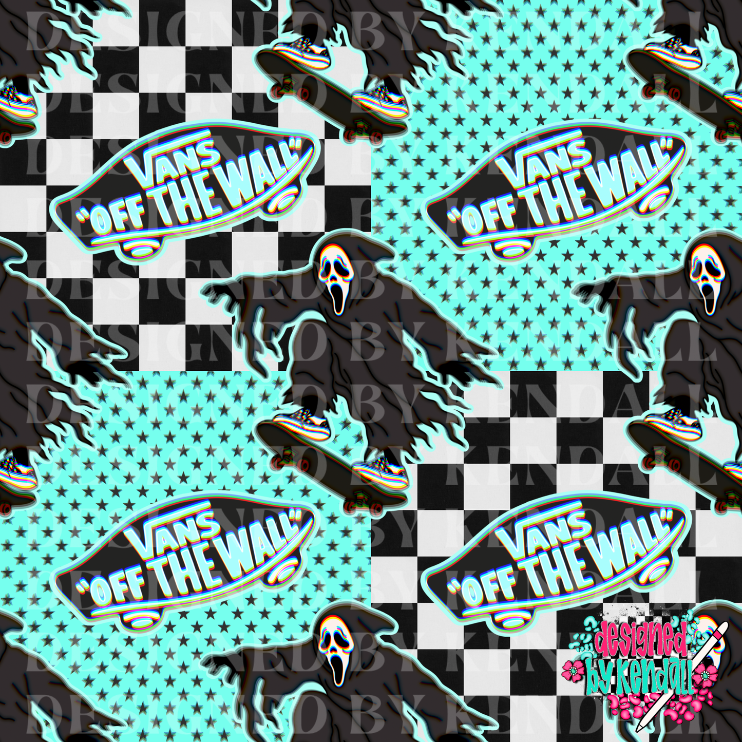 skater ghost face (bundle of 3)