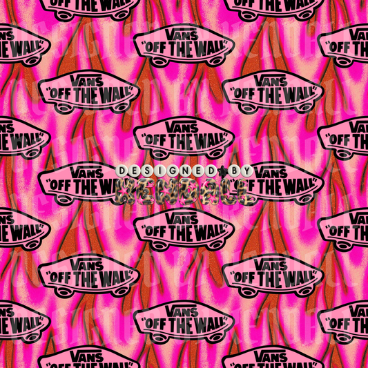 vans flames (2 pack - pink & blue)
