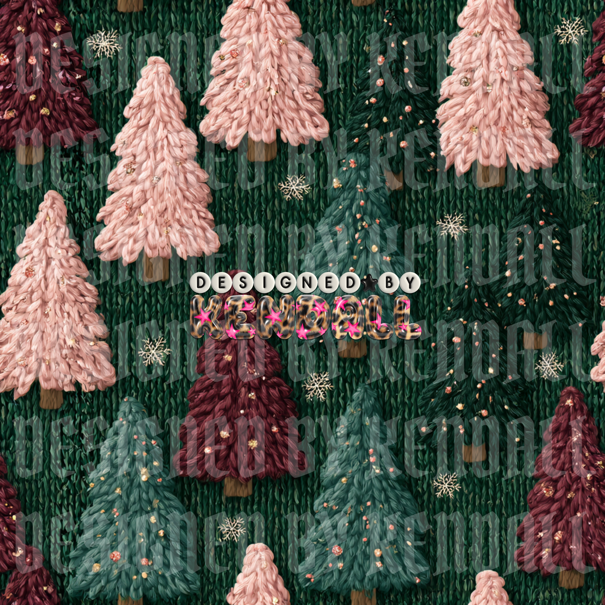 knitted trees