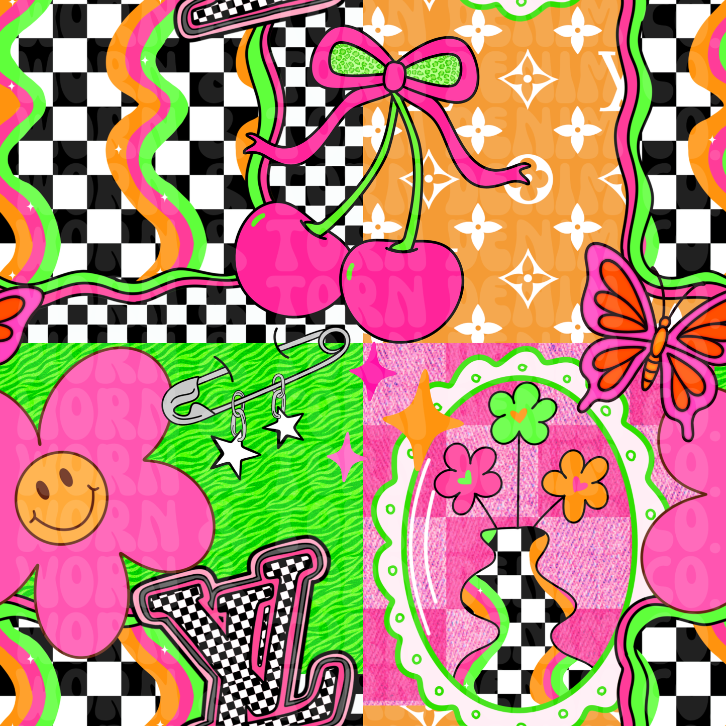 Neon Coquette Choas