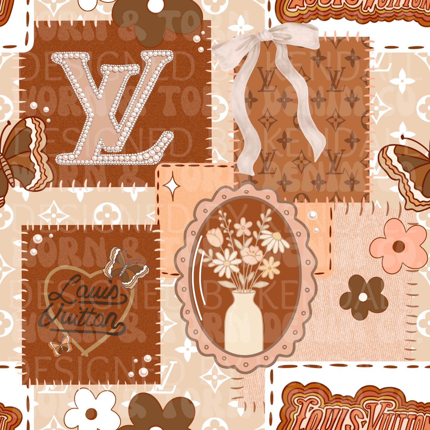 Beige Boujee Patchwork
