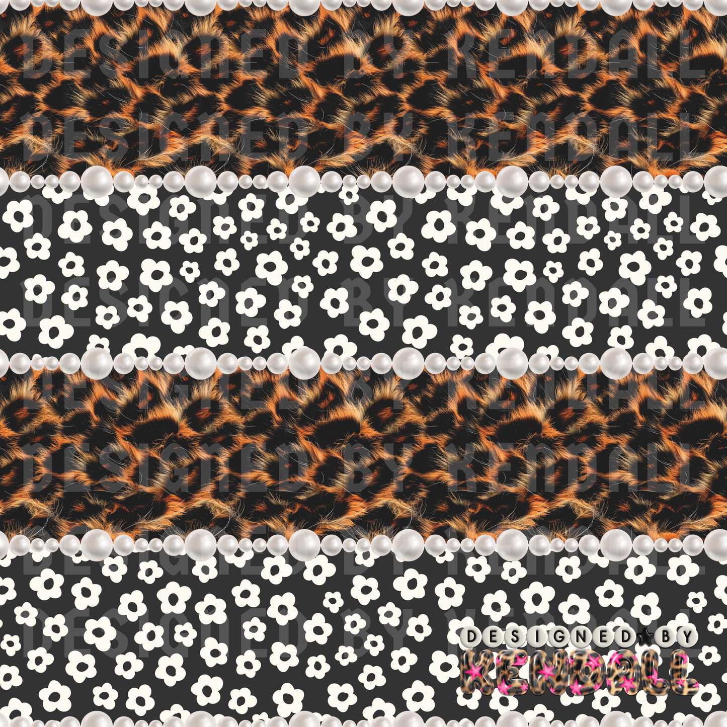 Leopard & Floral Pearls